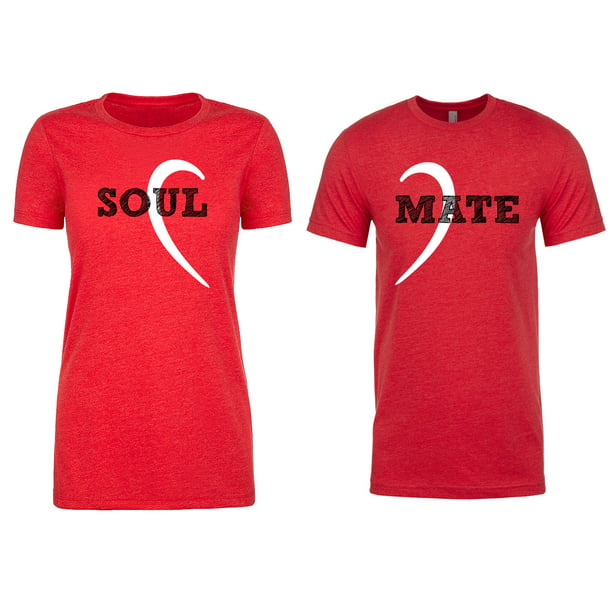 8-color Women men Summer clothes Soulmate lovers Couples t-shirt